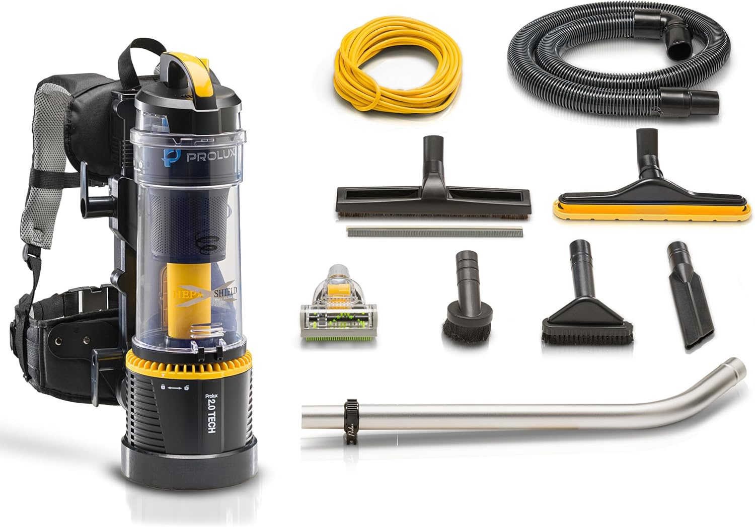Prolux 2.0 Commercial Bagless Upright Backpack Vacuum with Deluxe