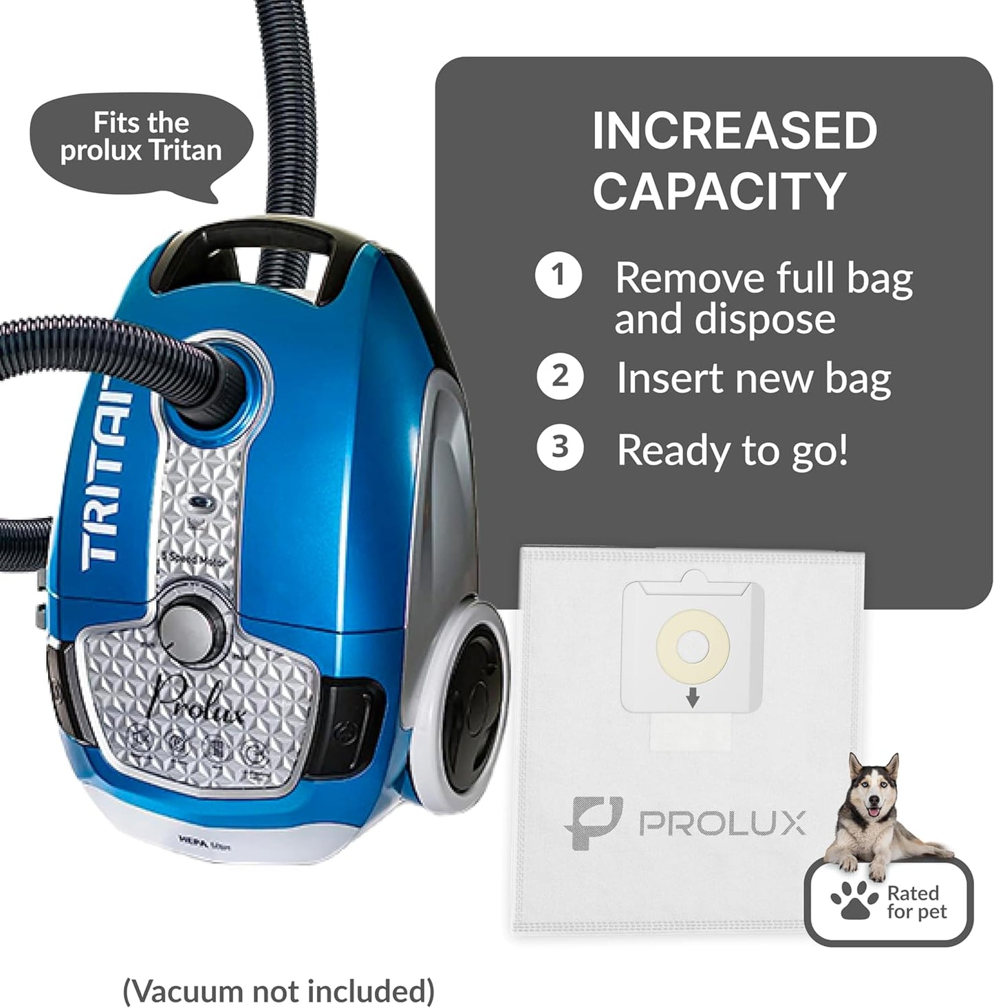 New 10 pack of Bags for Prolux Tritan Vacuum Cleaner