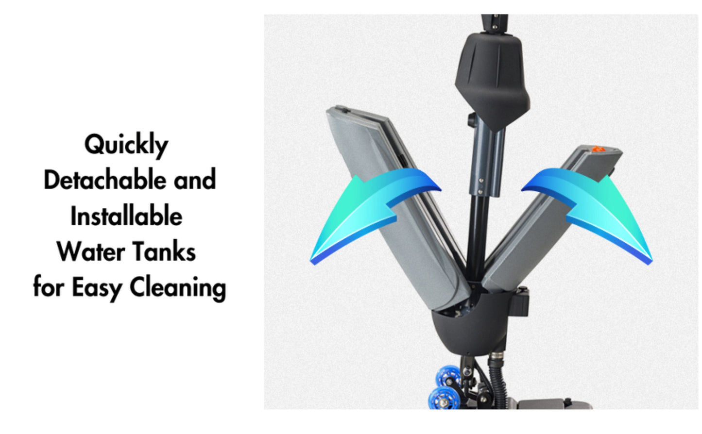 Prolux PLCC430BN Cordless Commercial Micro Dual Brush Floor Cleaner, Scrubber and Buffer