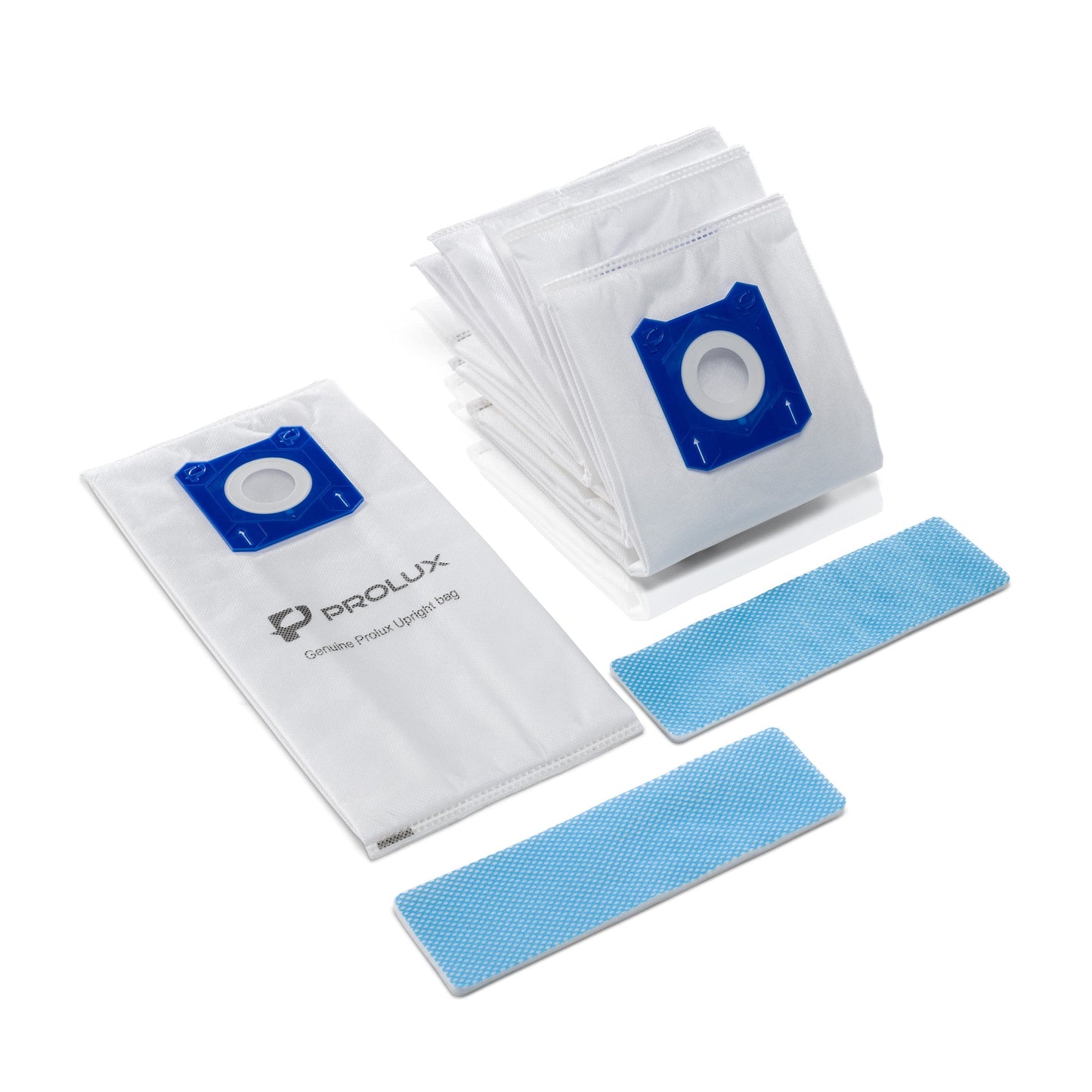 6pk of Bags and 2 Exhaust Filters for the Prolux 6000/7000/8000/9000 Upright Vacuum Cleaners