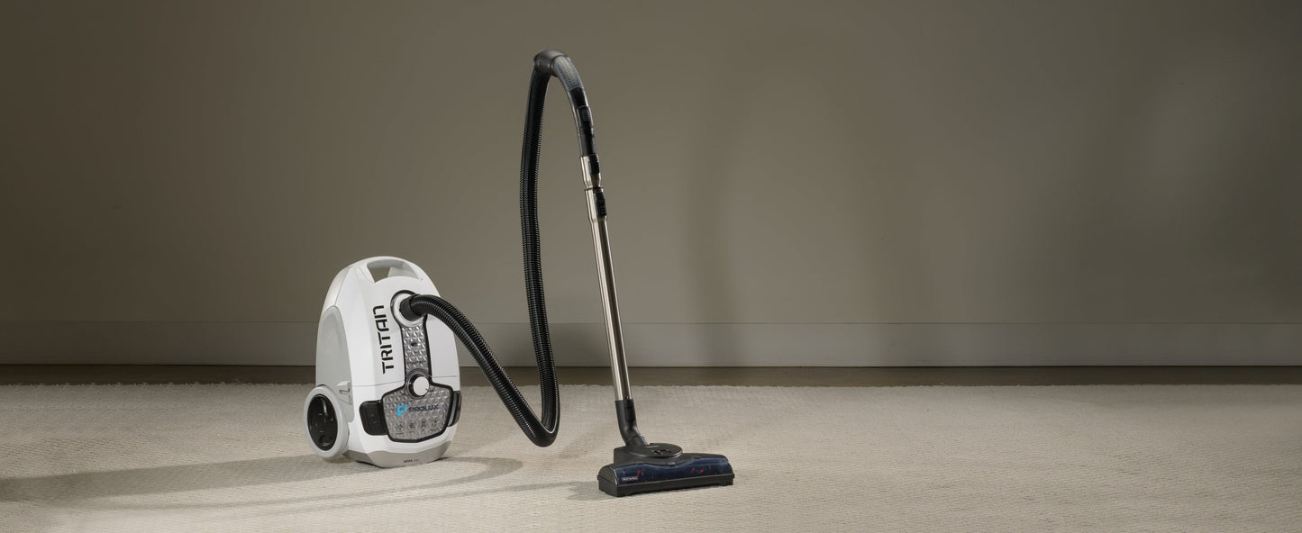 Prolux Tritan Canister Vacuum with Sealed HEPA Filtration and 12 Amp Motor