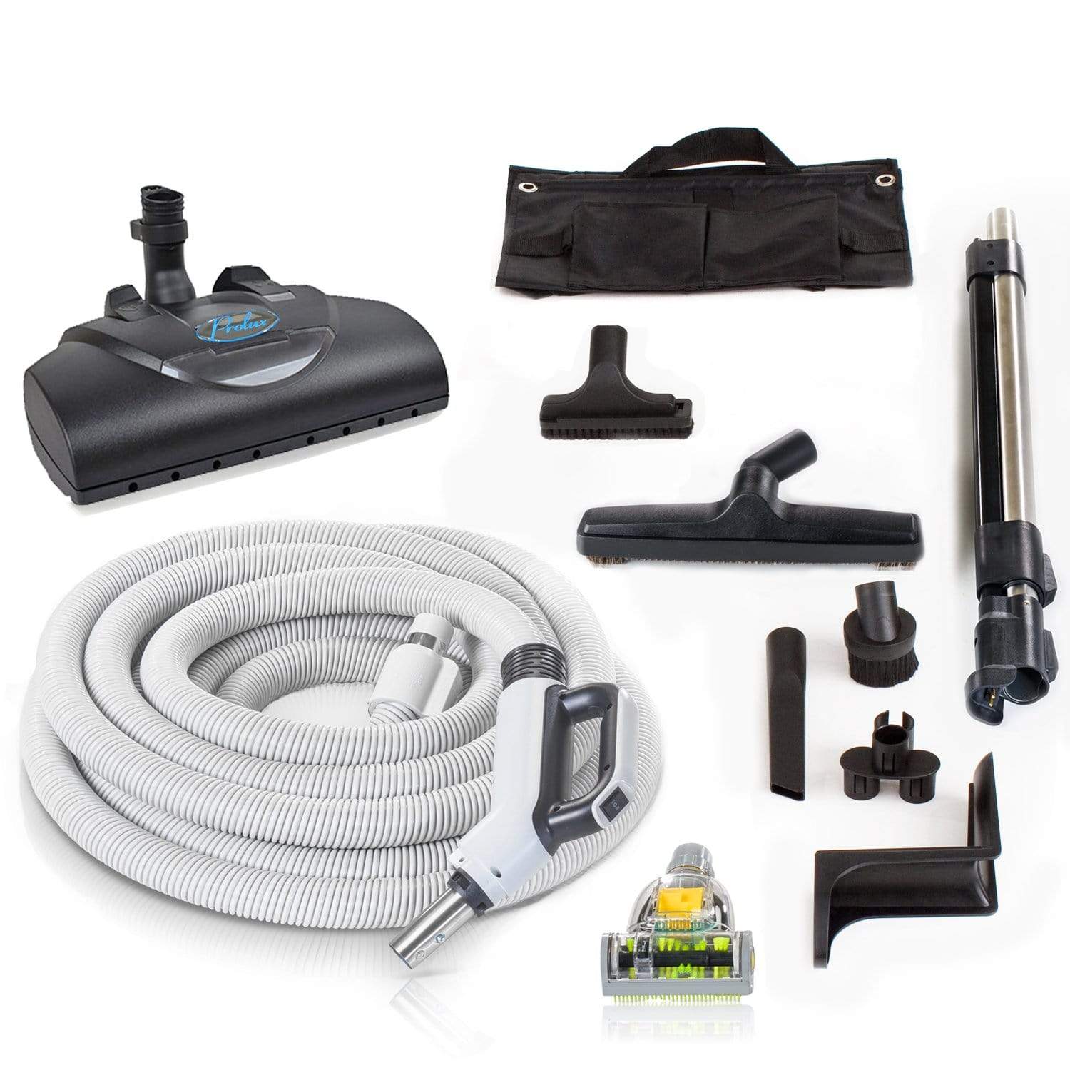 Prolux CV12000 Central Vacuum Unit System with Prolux Electric Hose Power Nozzle Kit and 25 Year Warranty