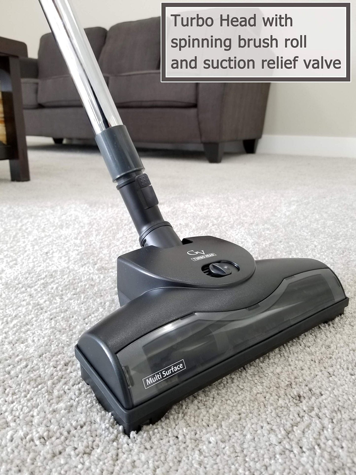 Prolux Tritan Canister Vacuum with Sealed HEPA Filtration and 12 Amp Motor