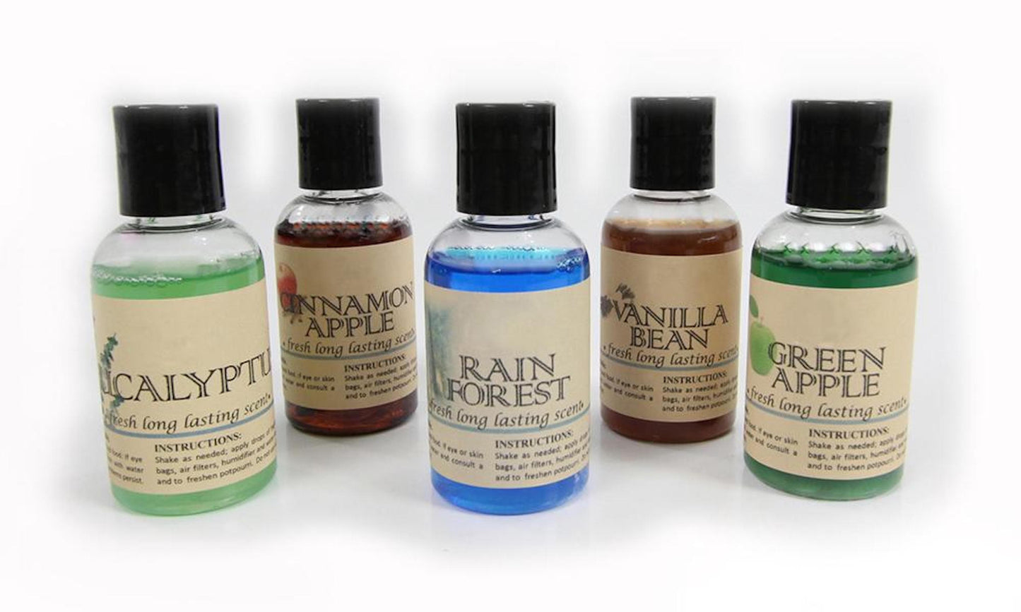 5 Pack Variety vacuum fragrance scents for Rainbow, Rainmate, Thermax, Hyla, & Humidifiers 2 fl oz