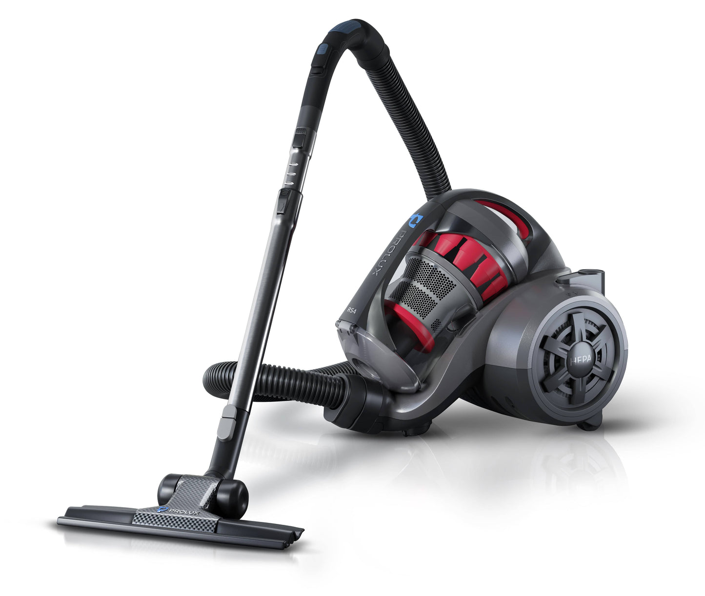 Prolux RS4 Lightweight Bagless Canister Vacuum with HEPA Filtration Premium Button Lock Tools and Automatic Cord Rewind