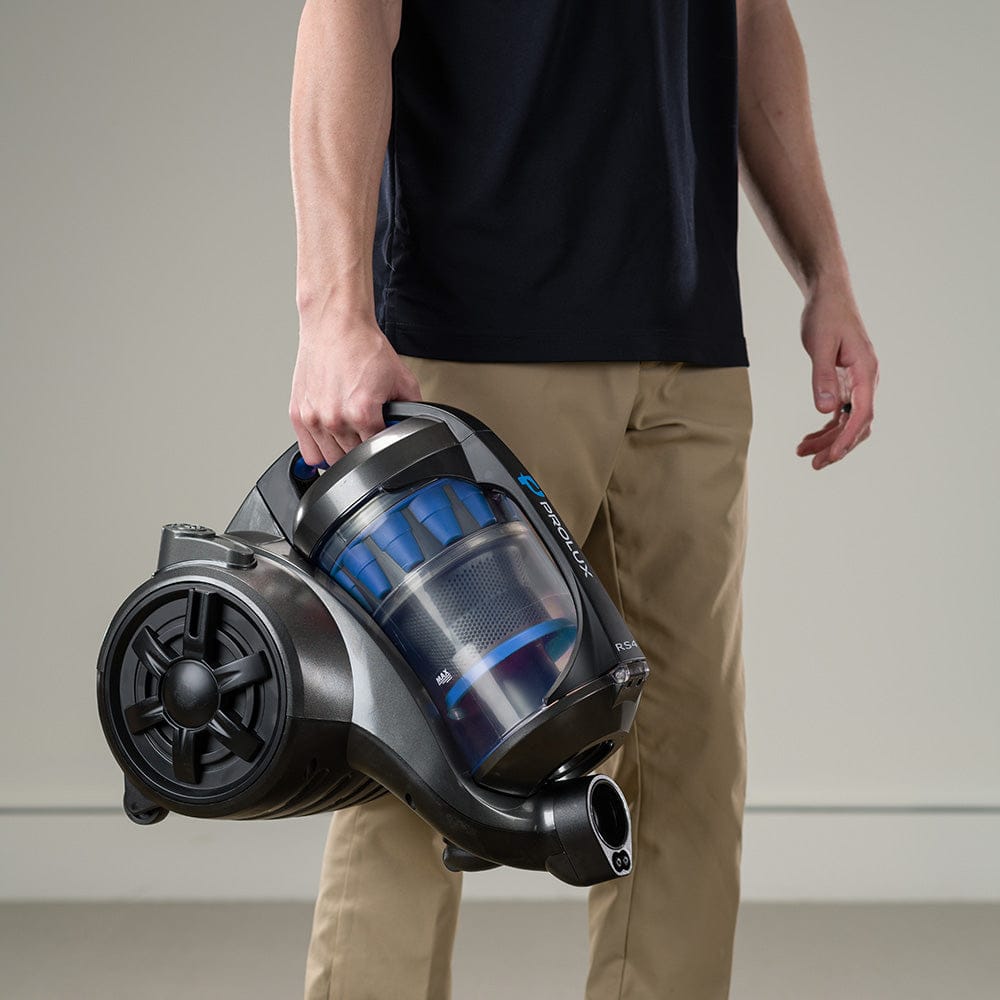 Prolux RS4 Lightweight Bagless Canister Vacuum with HEPA Filtration Premium Button Lock Tools and Automatic Cord Rewind