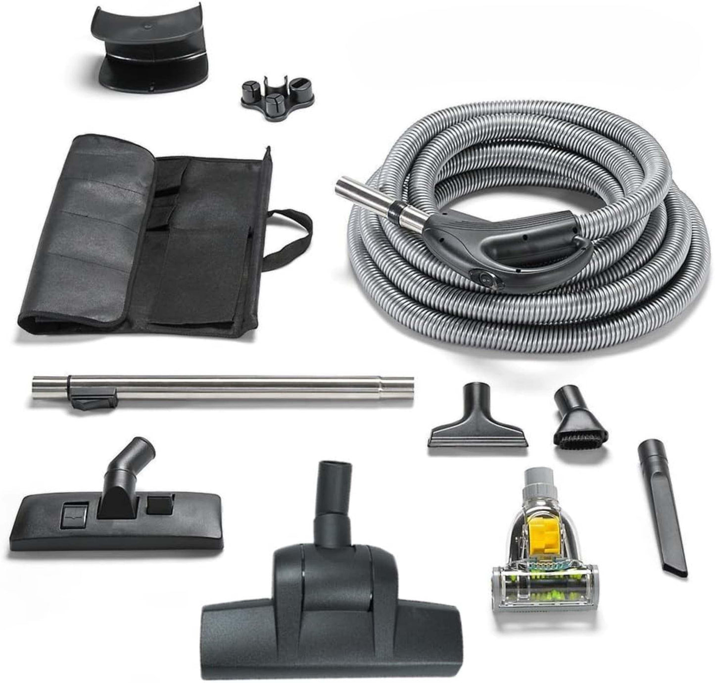 Universal Central Vacuum Hose Kit with Milti Surface Floor Tools by Prolux