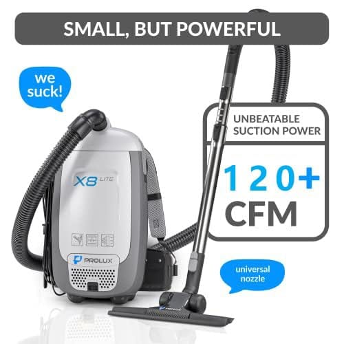 Prolux X8 Lite Backpack Vacuum w/ Premium Tool Kit for Light Commercial Use