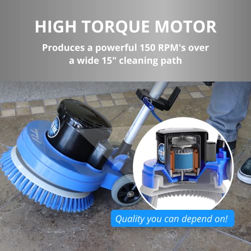 Prolux PLC15 15" Loaded Heavy Duty Single Pad Commercial Polisher Floor Buffer Machine Scrubber Loaded