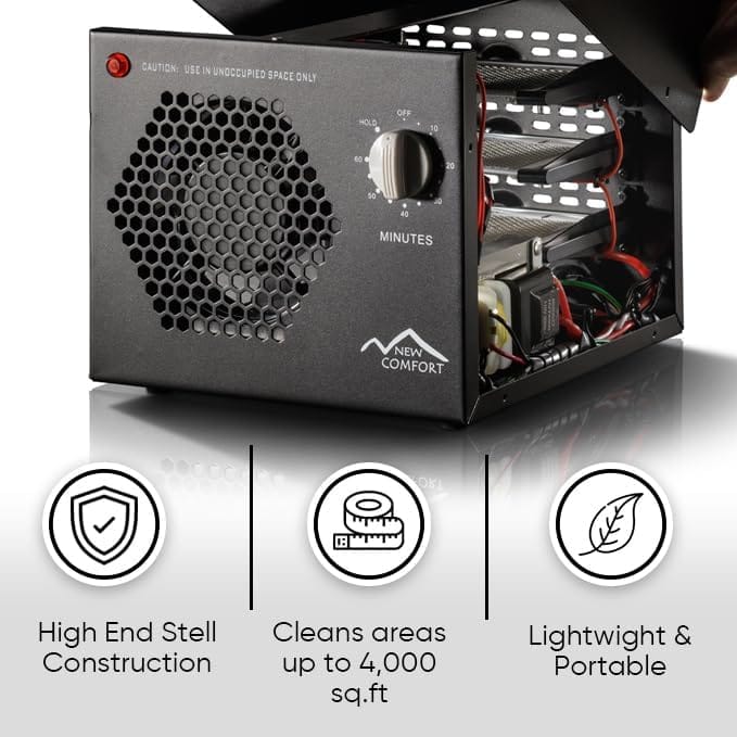 New Comfort Commercial Air Purifier Cleaner Ozone Generator with UV and 3 Year Warranty by Prolux