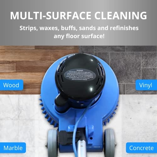 Prolux PLC15 15" Loaded Heavy Duty Single Pad Commercial Polisher Floor Buffer Machine Scrubber Loaded