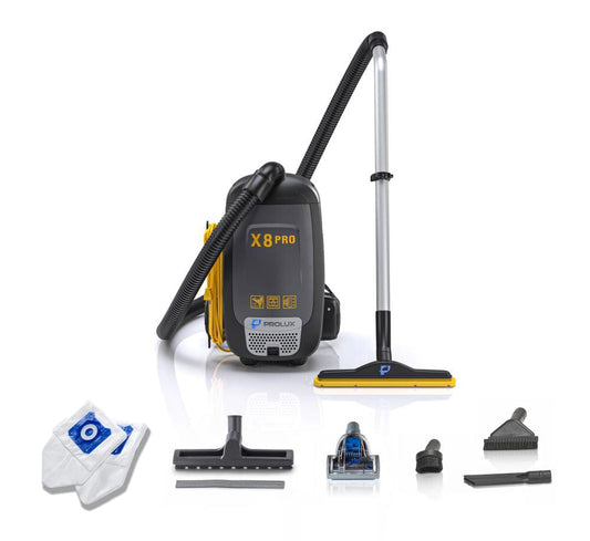 Prolux X8 Pro Commercial Backpack Vacuum w/ Deluxe 1 1/2" Tool Kit