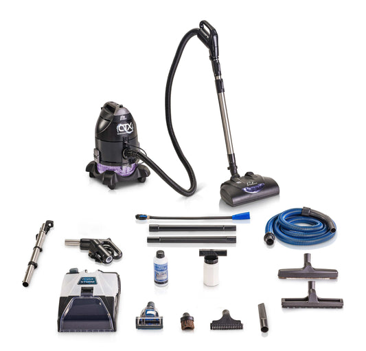 Prolux CTX ELITE Water Filtration Bagless Canister Vacuum Cleaner w/ Prolux Storm Shampooer Kit