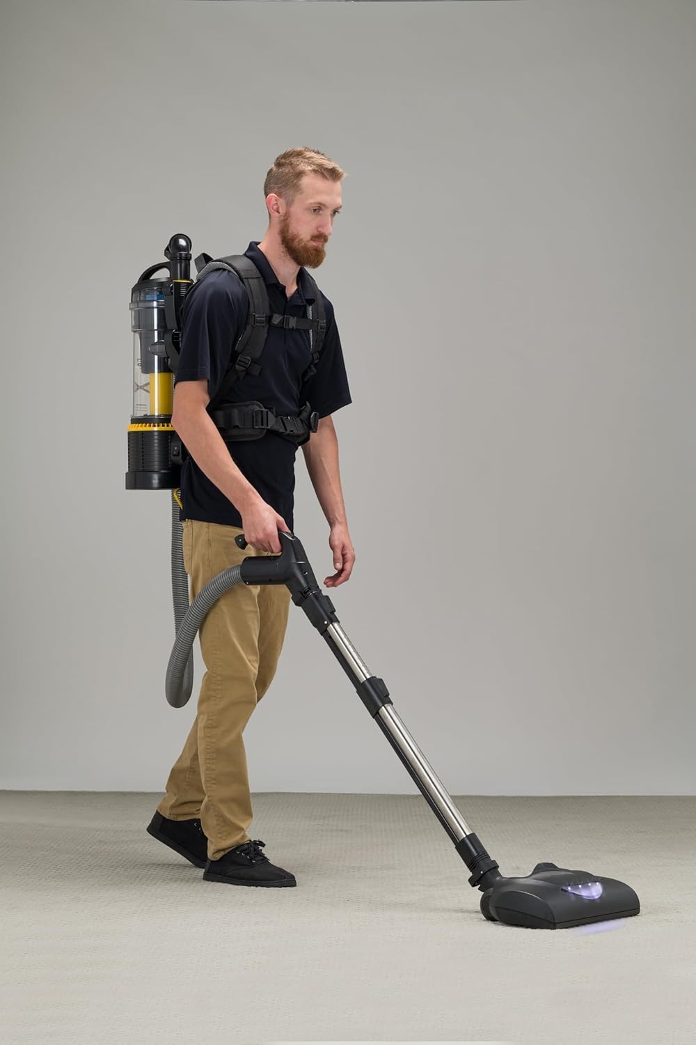 Demo Prolux 2.0 Commercial Bagless Upright Backpack Vacuum Commercial Power Nozzle Kit