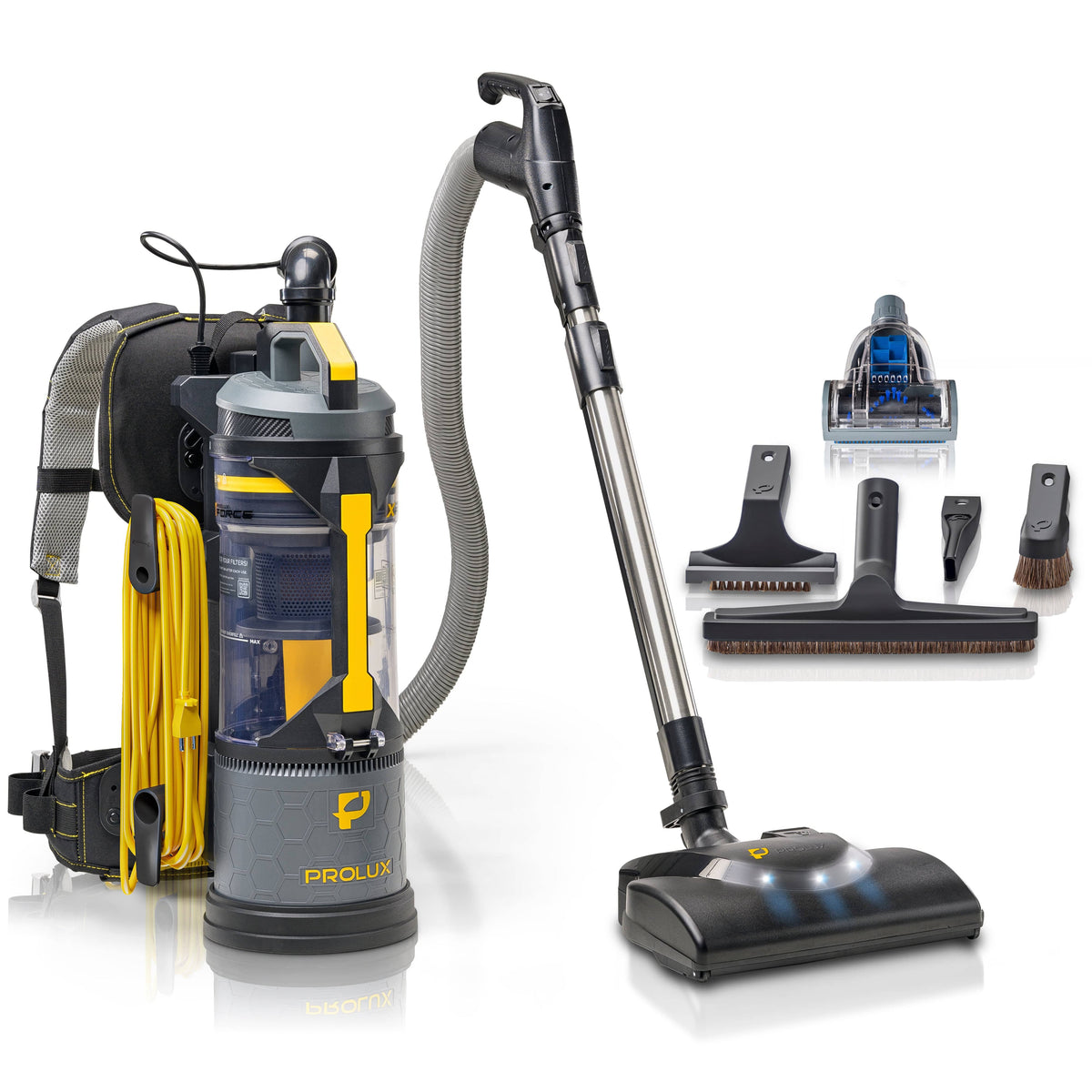 DEMO Prolux XForce Pro Commercial Bagless Backpack Vacuum with Electric Power Nozzle