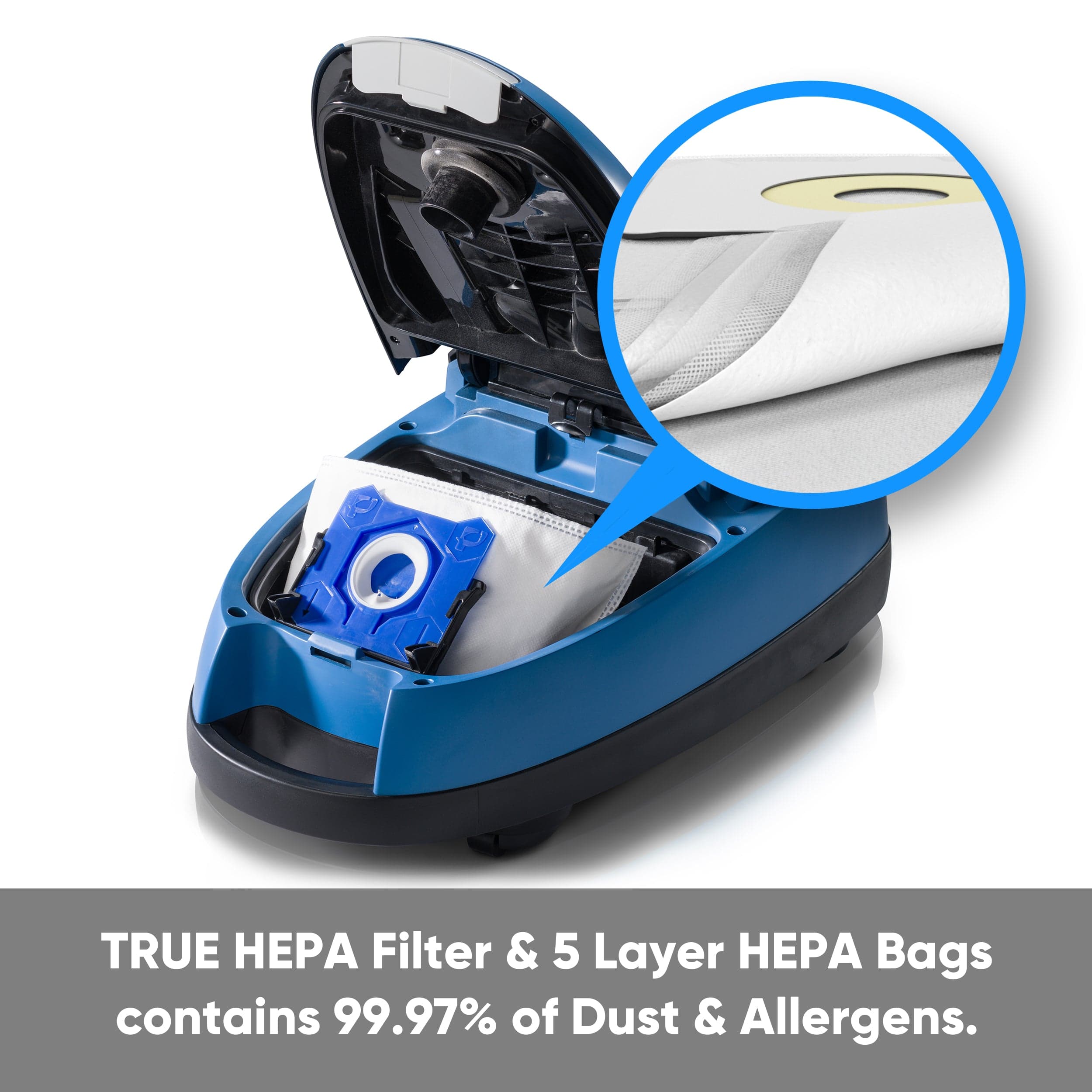 Prolux QX90 Bagged Canister Best Rated HEPA Vacuum with Powerhead