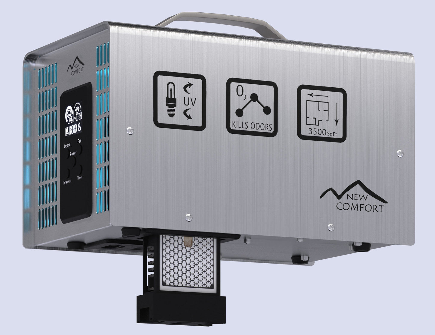 DEMO New Comfort Stainless Steel 9,000 to 14,000 mg/hr Commercial Ozone Generator and Air Purifier