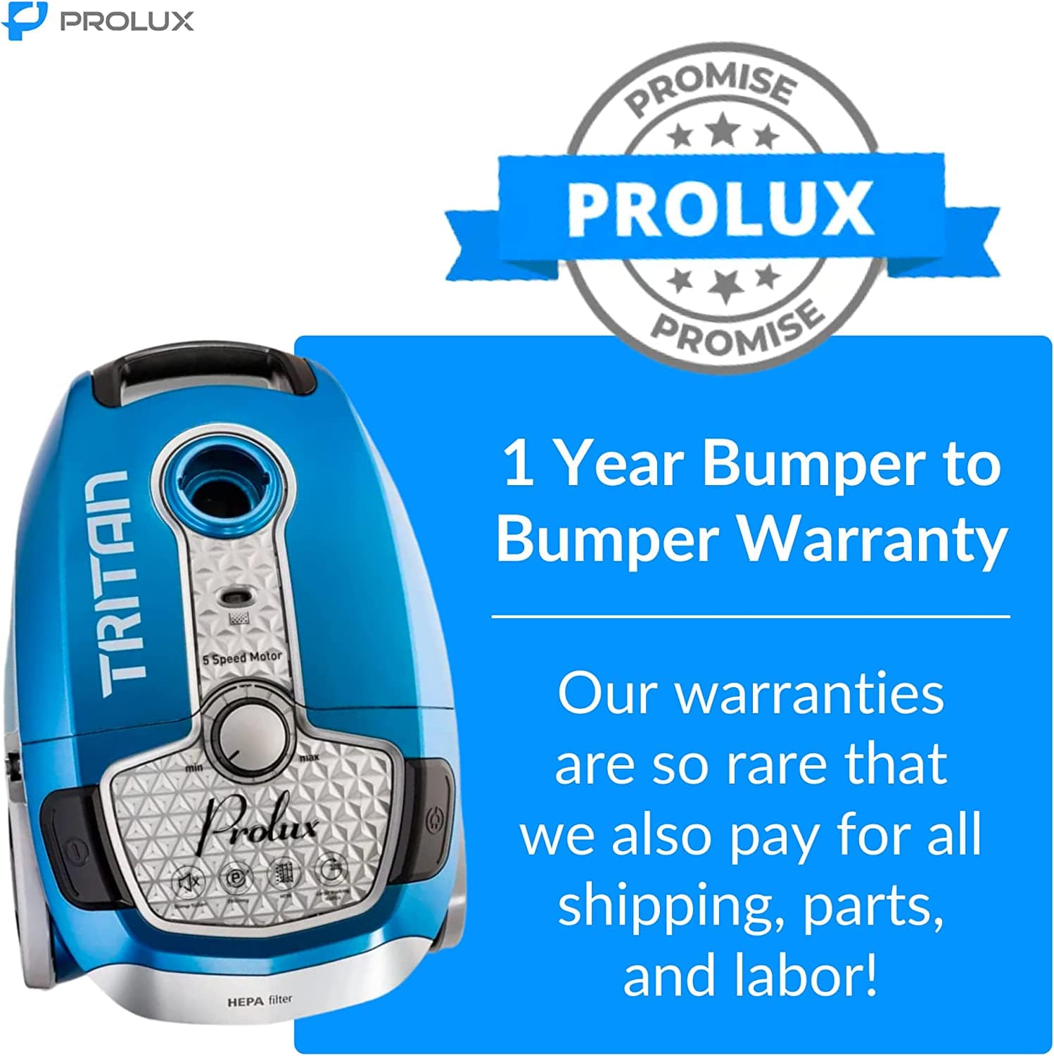 10 Pack of Bags for ProLux Tritan Vacuum Cleaner