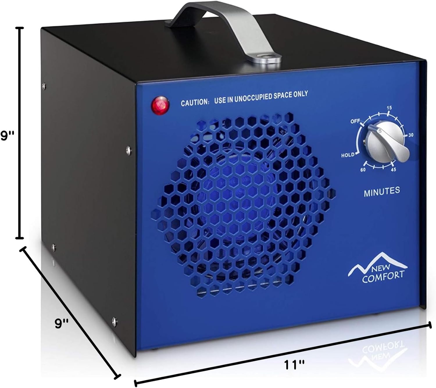 New Comfort Large Odor Eliminating Blue Commercial Ozone Generator
