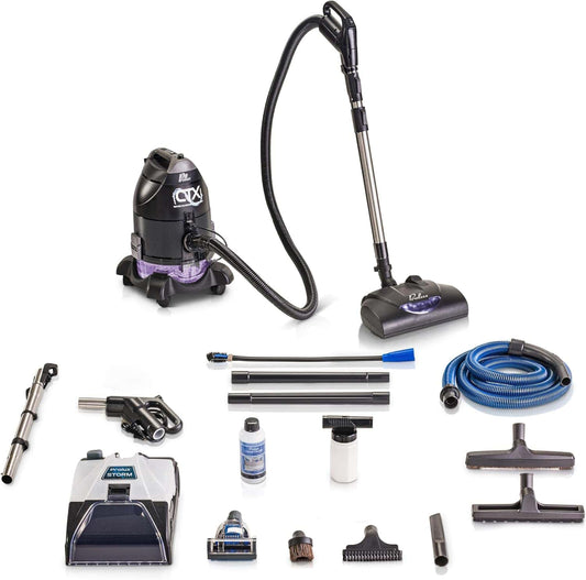 Prolux CTX ELITE Water Filtration Bagless Canister Vacuum Cleaner w/ Prolux Storm Shampooer Kit
