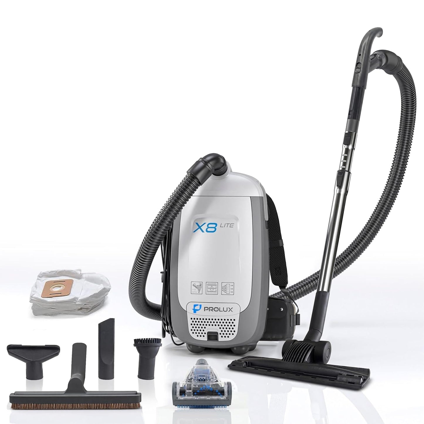 Prolux X8 Lite Backpack Vacuum w/ Premium Tool Kit for Light Commercial Use