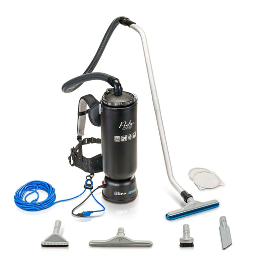 Powerful Lightweight Prolux 10 Quart Backpack Vacuum w/ 1 1/2" Tool Kit and 5 YR Warranty