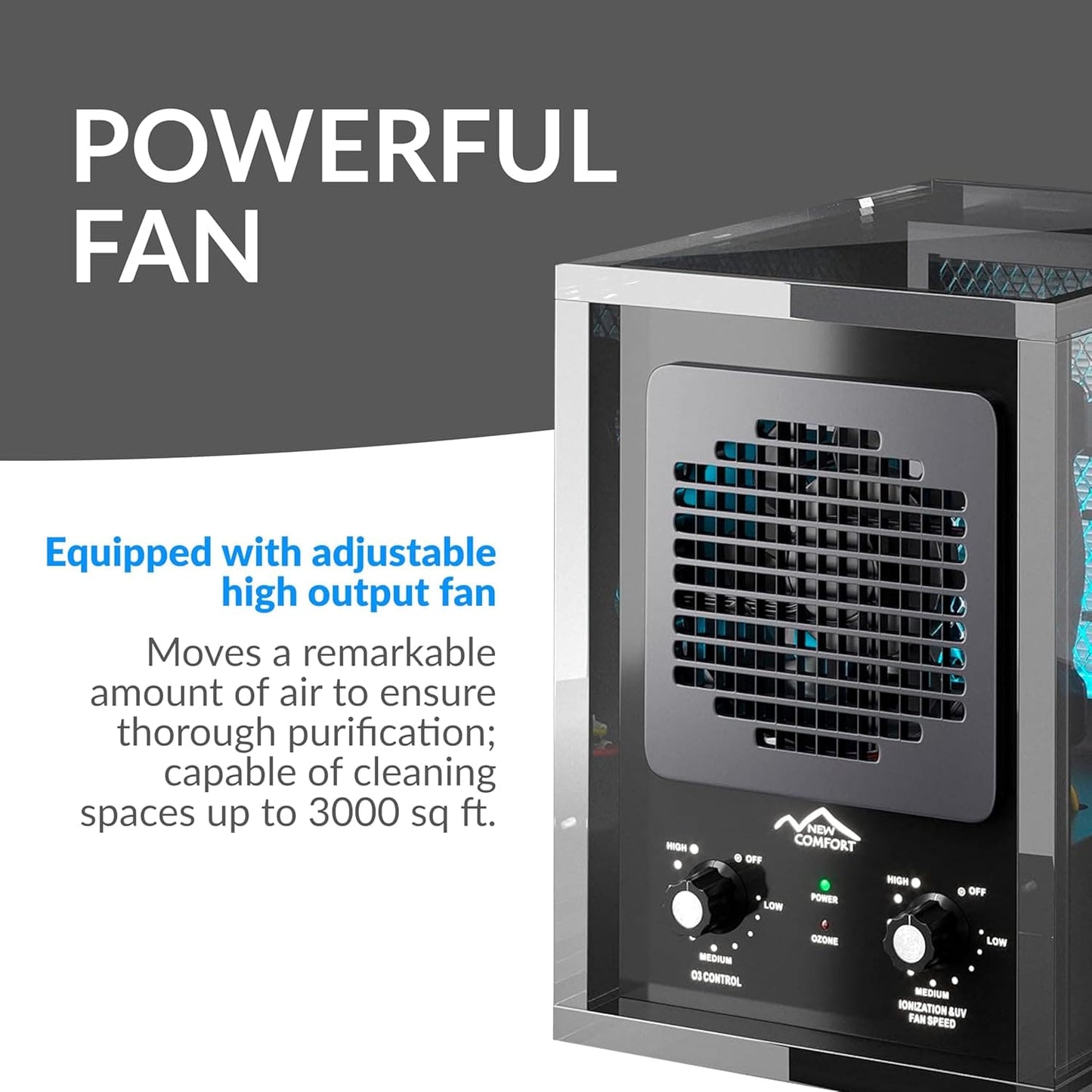 New Comfort Powerful 6 Stage Air Purifier & Ozone Generator by Prolux