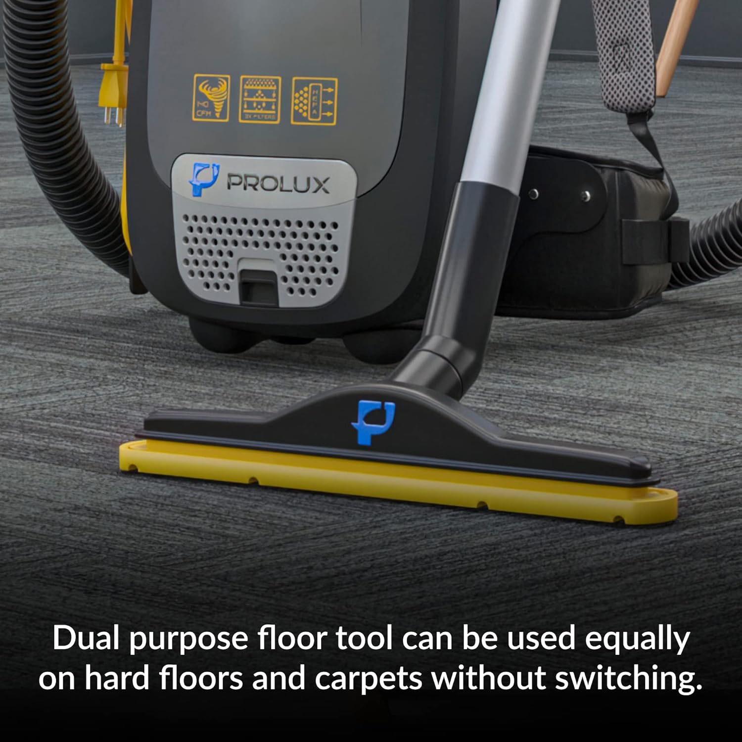 Prolux X8 Pro Commercial Backpack Vacuum w/ Deluxe 1 1/2 Prolux X8 Pro Commercial Backpack Vacuum w/ Deluxe 1 1/2