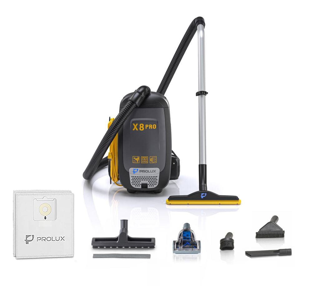 Prolux X8 Pro Commercial Backpack Vacuum w/ Deluxe 1 1/2" Tool Kit