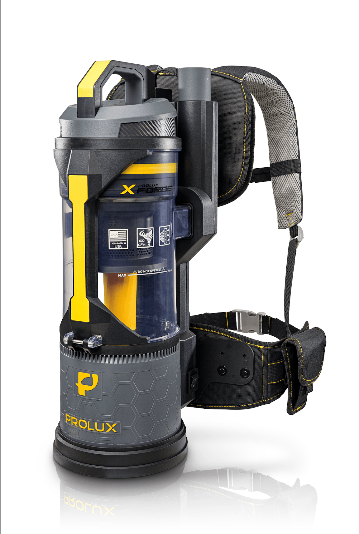 DEMO Prolux XForce Pro Commercial Bagless Backpack Vacuum with Electric Power Nozzle