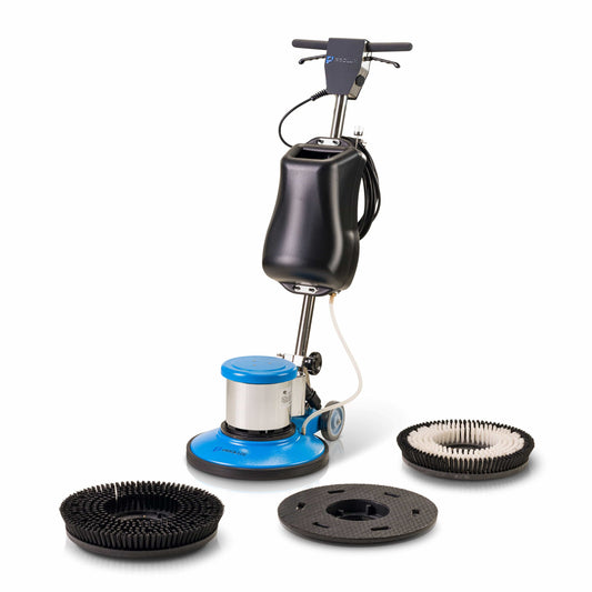 Prolux FM15P 17" Commercial Floor Buffer, Scrubber, and Stripper W/ Solution Spray Tank