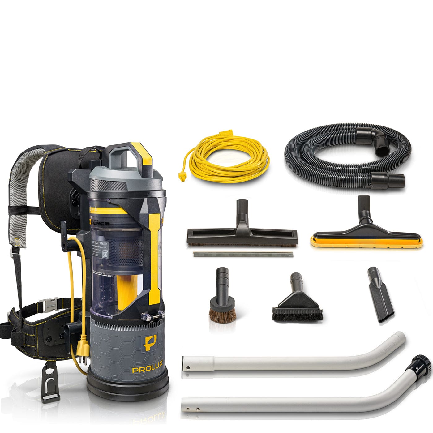 Prolux XForce Pro Commercial Backpack Vacuum w. 1.5 inch Attachment Kit