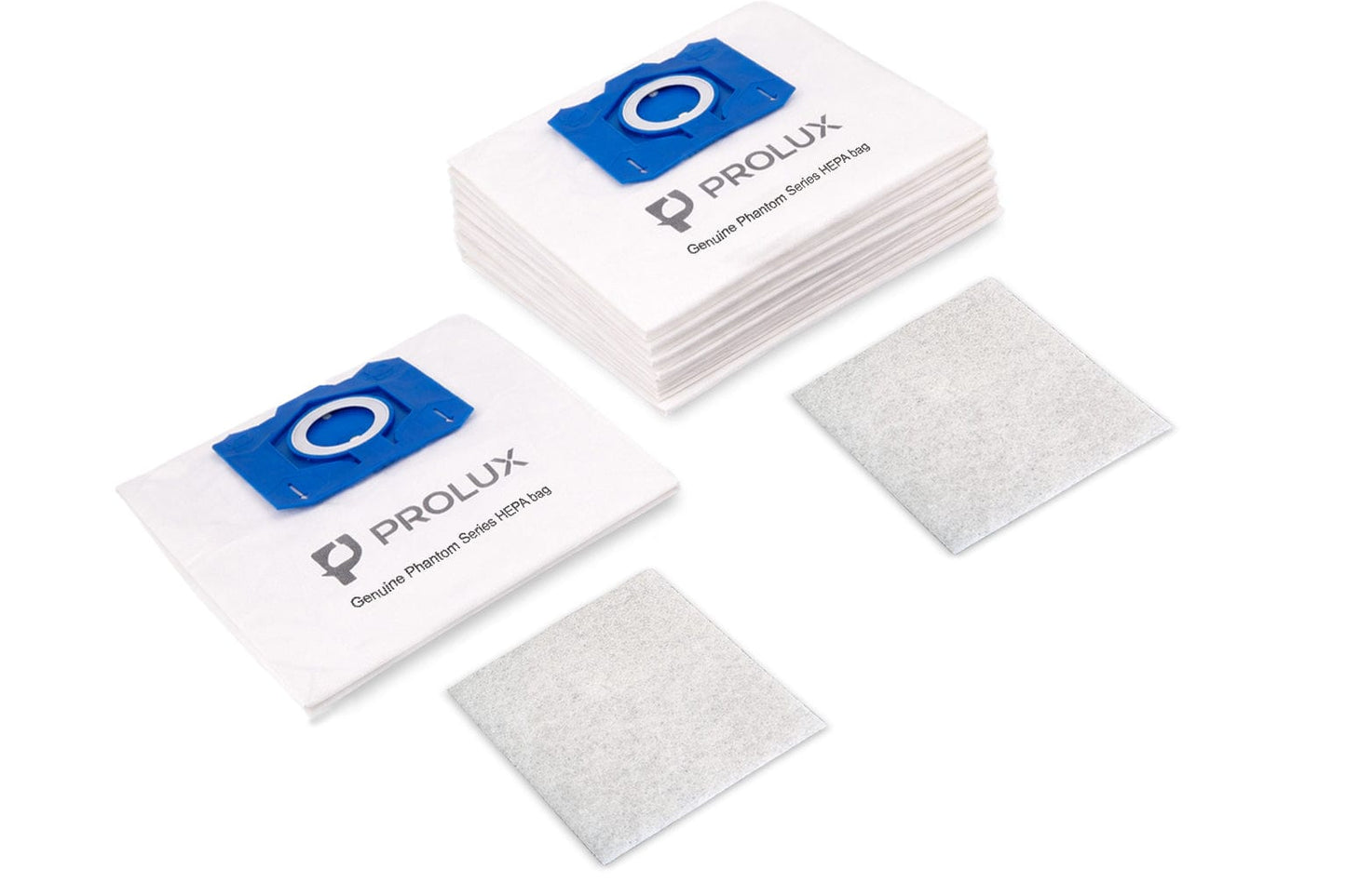 6 Pack of HEPA Bags and 2 Post Filters for the Prolux Phantom Canister Vacuum Cleaner