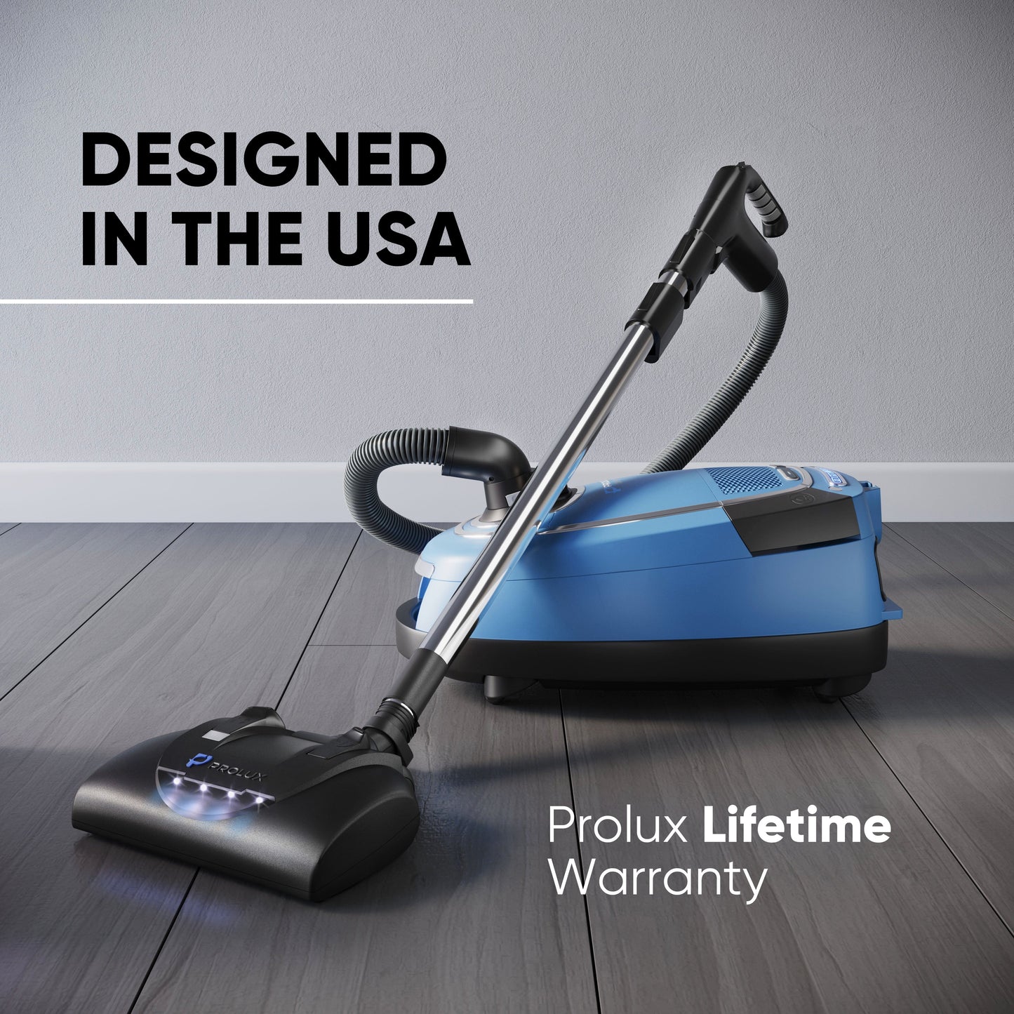 Prolux QX90 Bagged Canister Best Rated HEPA Vacuum with Powerhead for Home