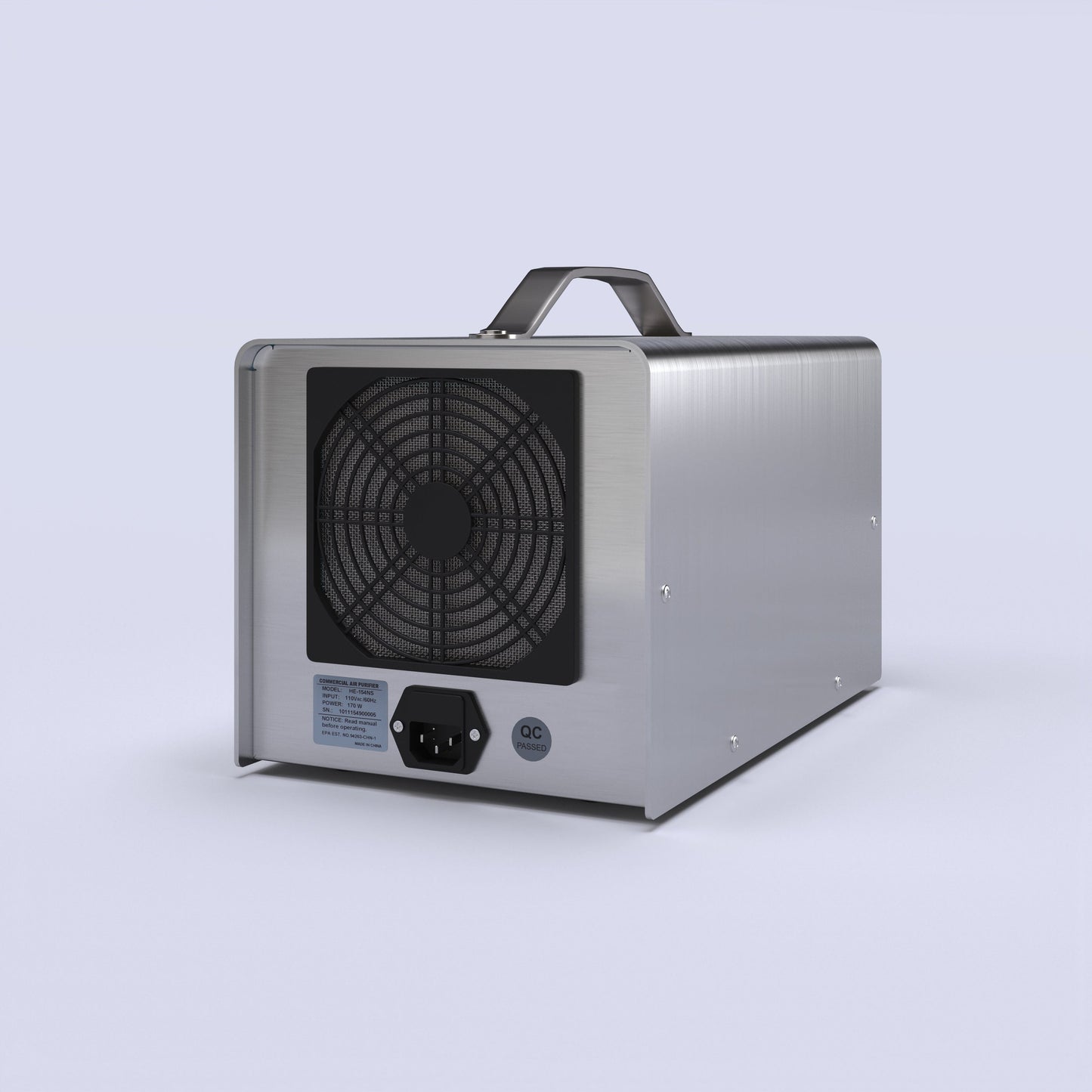 New Comfort PLCOZ12K Stainless Steel 9,000 to 14,000 mg/hr Commercial Ozone Generator and Air Purifier