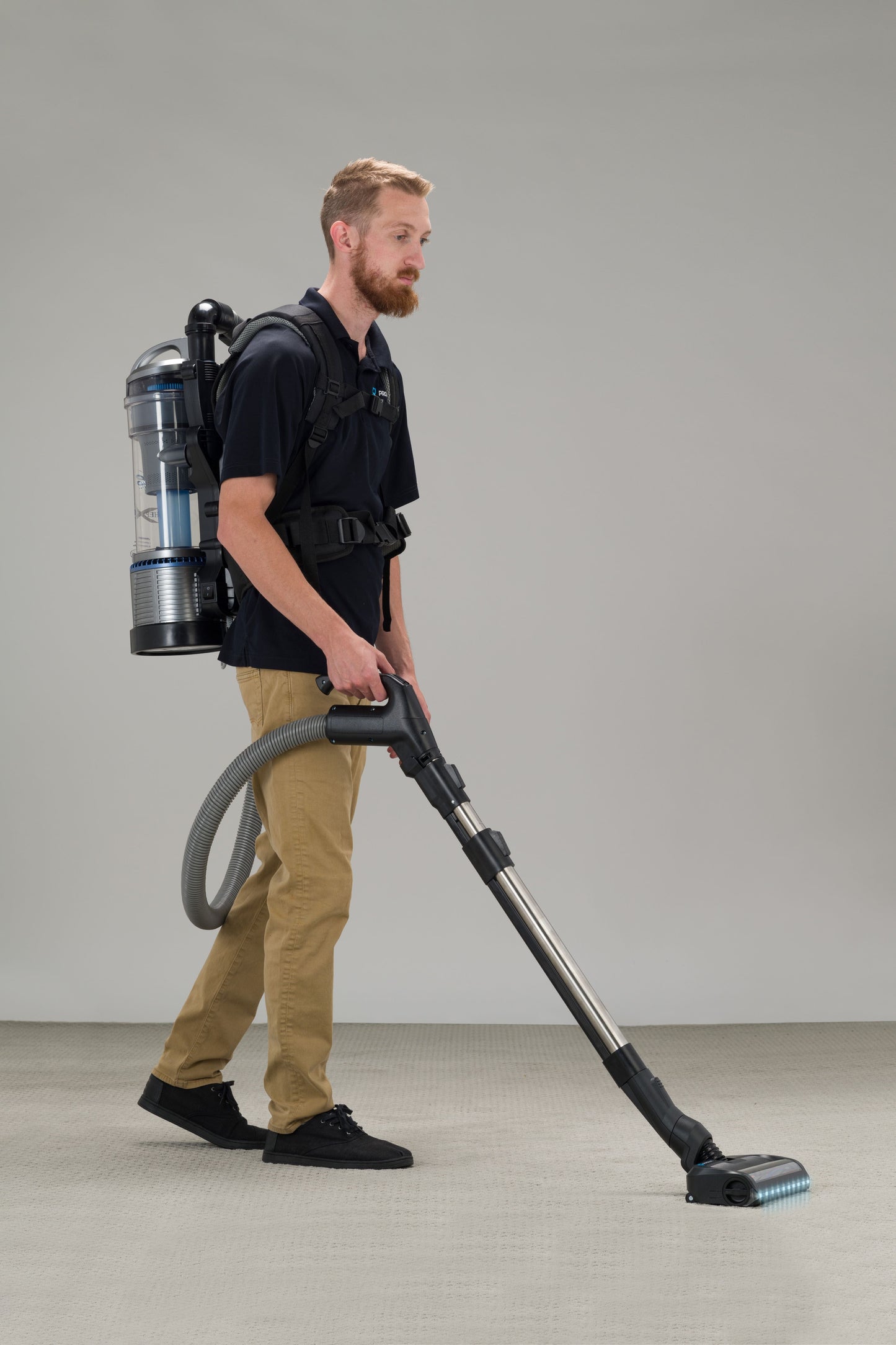 Lightweight Prolux 2.0 Bagless Upright Backpack Vacuum w/ Electric Powerhead Kit and 5 YR Warranty