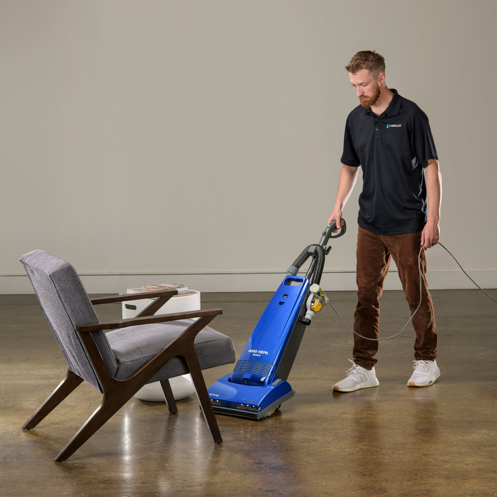 New Prolux 9000 Upright Sealed HEPA vacuum with 12 AMP Motor on board tools and 7 Year Warranty!