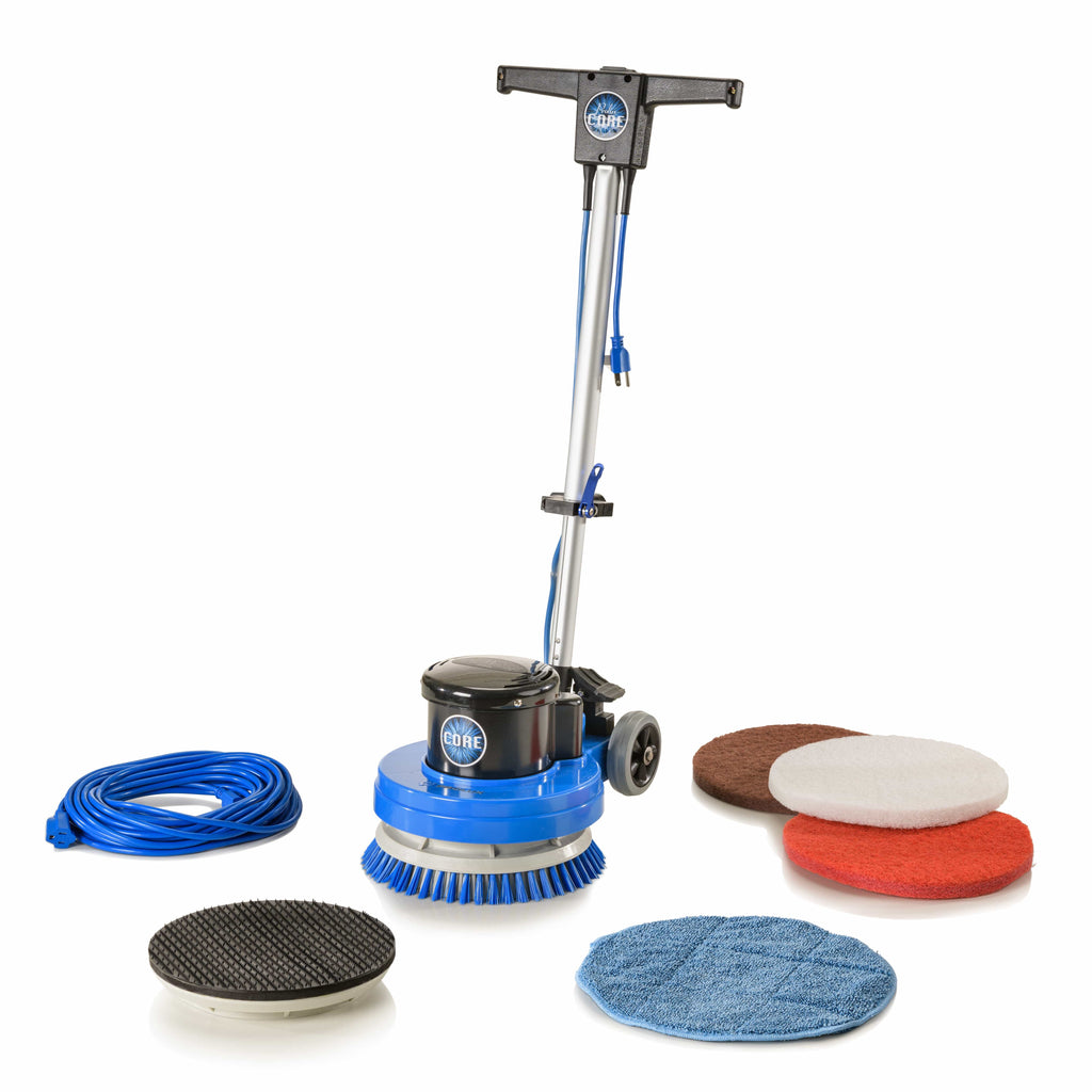 Prolux Core 13" Heavy Duty Commercial Polisher Floor Buffer Machine Scrubber and 5 Pads