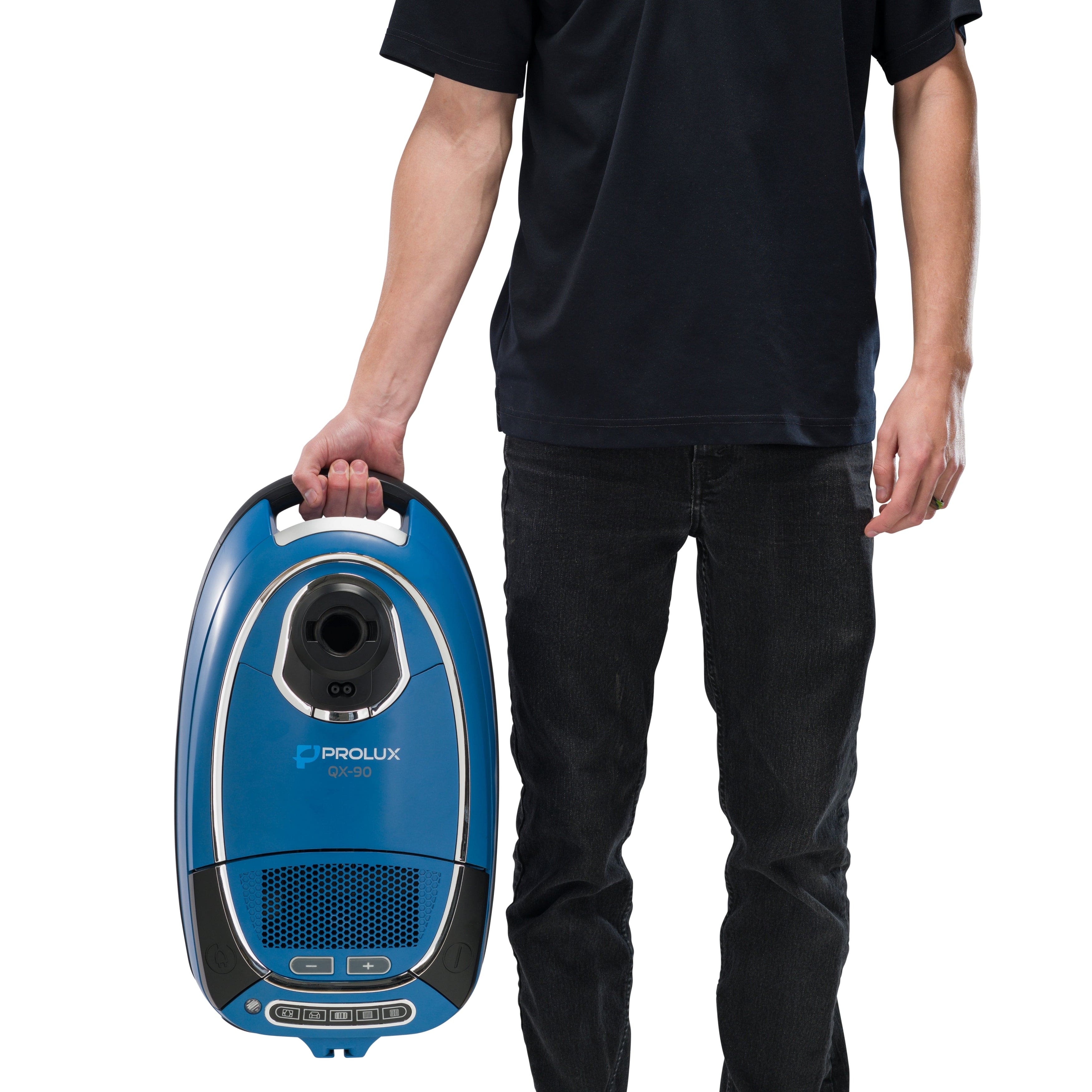 Prolux QX90 Bagged Canister Best Rated HEPA Vacuum with Powerhead