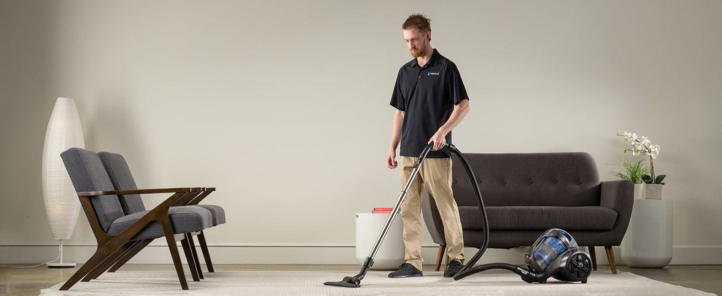 Prolux RS4 Lightweight Bagless Canister Vacuum with HEPA Filtration Premium Button Lock Tools and Automatic Cord Rewind