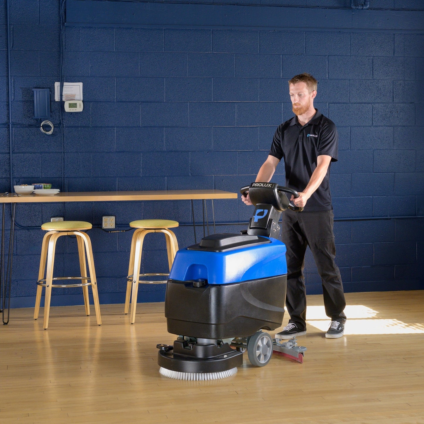 Prolux C460S 18" Cordless Commercial Walk Behind Floor Cleaner, Scrubber & Buffer