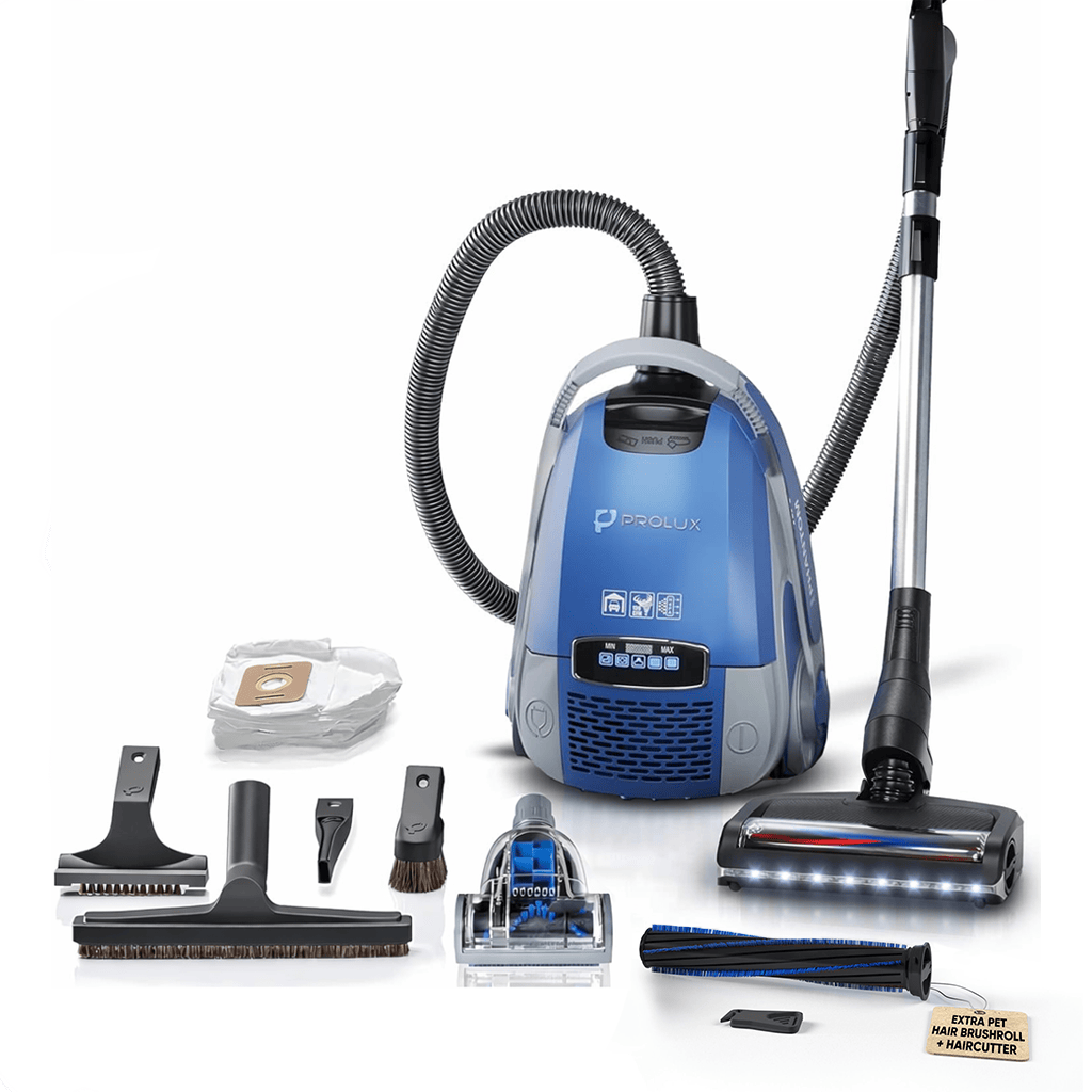 Prolux Phantom Bagged Canister Deluxe Carpet Model with Electric Power Nozzle
