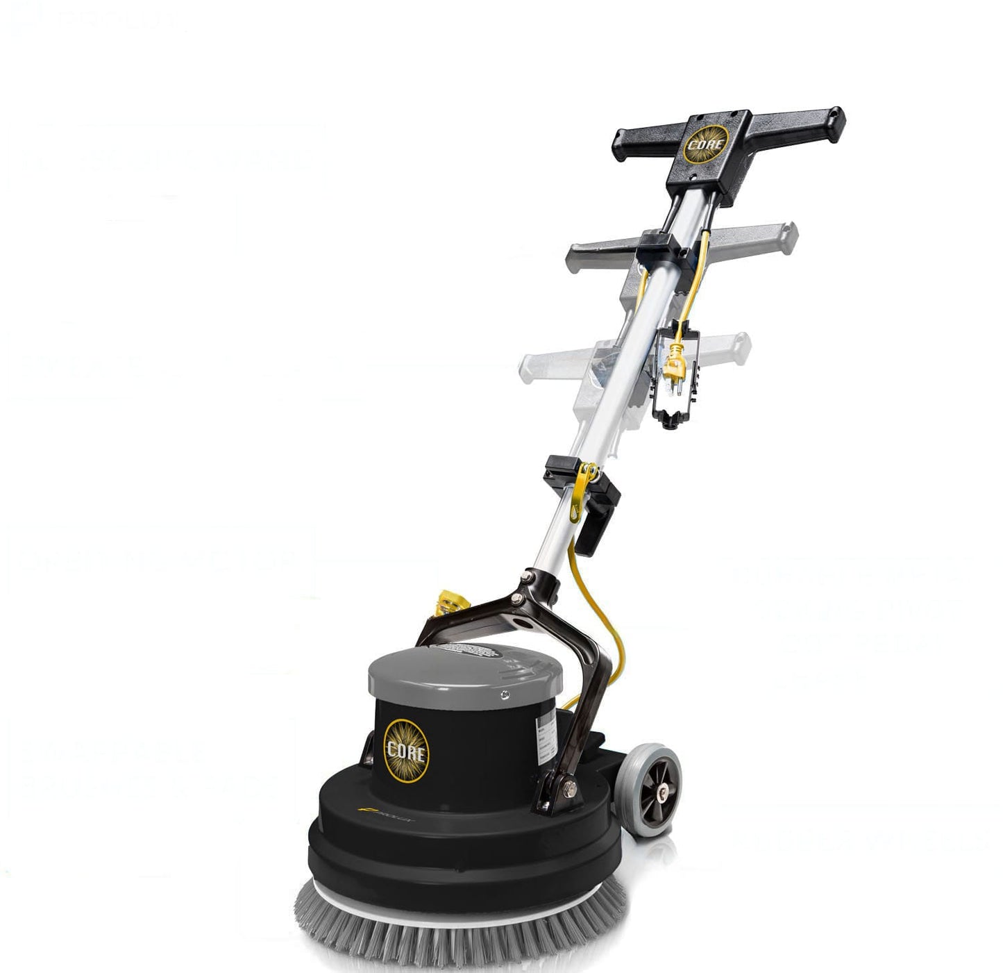 Prolux PLC13L 13" Heavy Duty Commercial Polisher Floor Buffer Machine Scrubber and 5 Pads