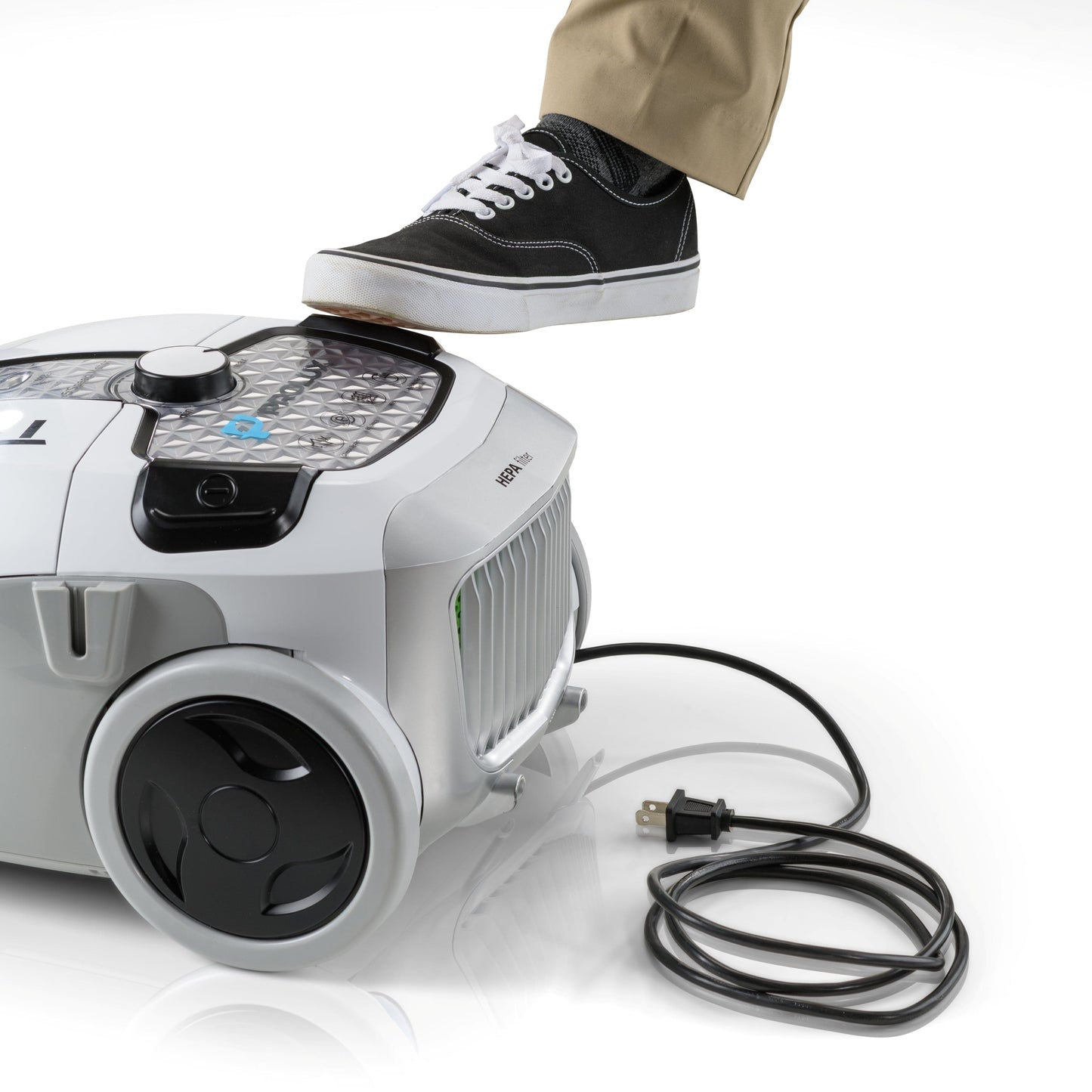 Prolux Tritan Canister Vacuum with Sealed HEPA Filtration and 12 Amp Motor
