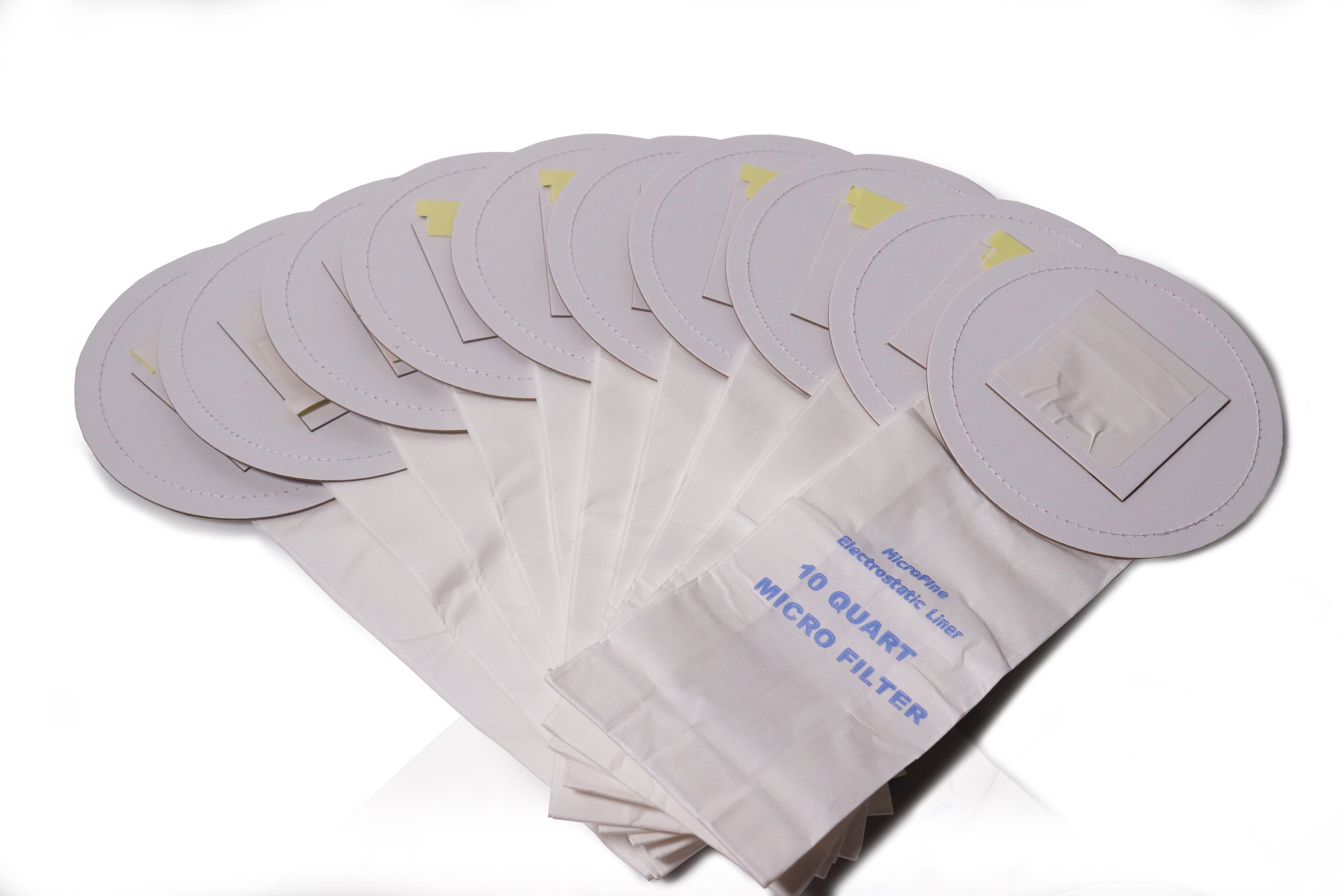 Carpet Pro Backpack Vacuum Bags – 10-Pack Universal Fit