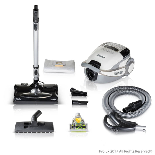Demo Model Prolux TerraVac 5 Speed Quiet Vacuum Cleaner with sealed HEPA Filter