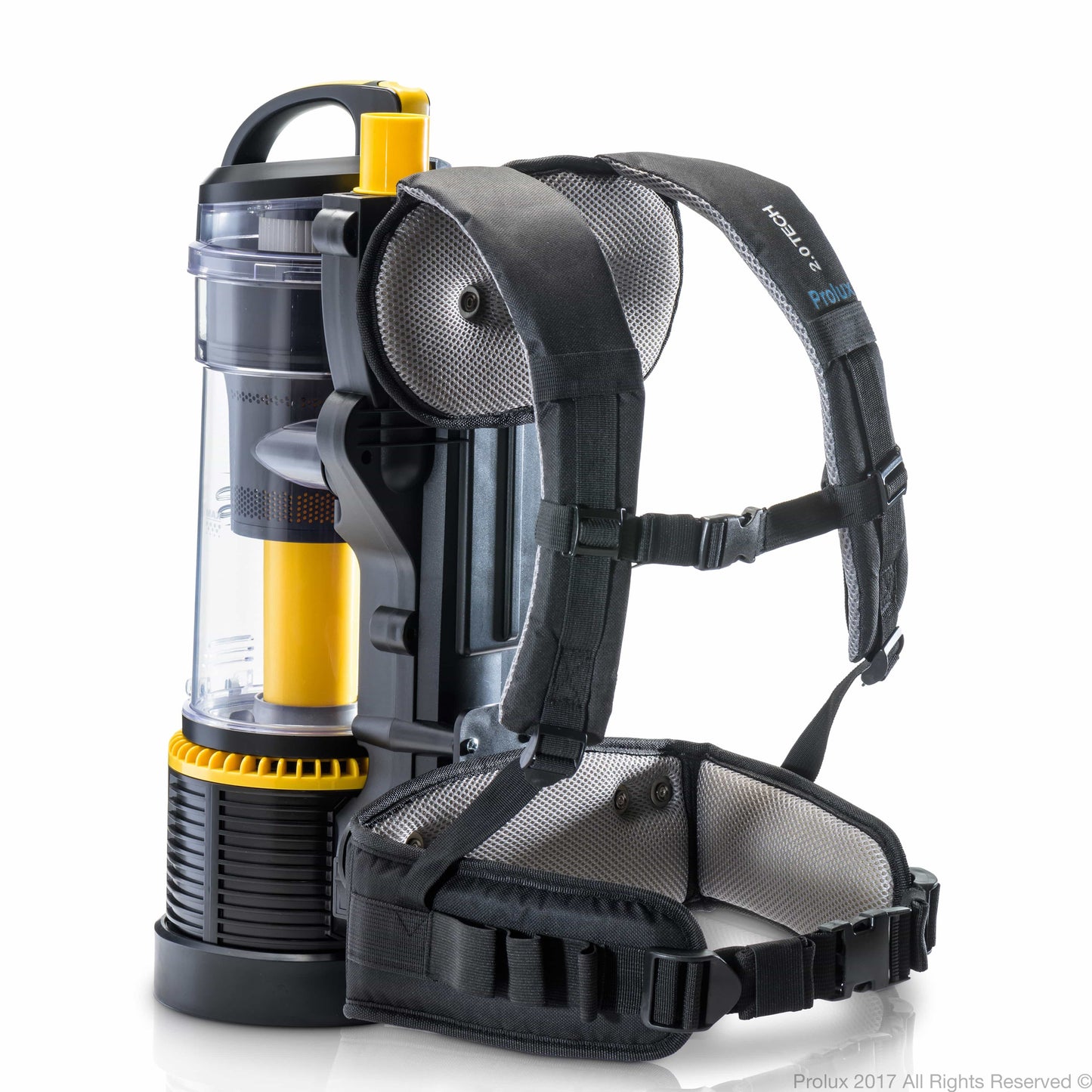 Demo Prolux 2.0 Commercial Bagless Backpack Vacuum Commercial Power Nozzle Kit