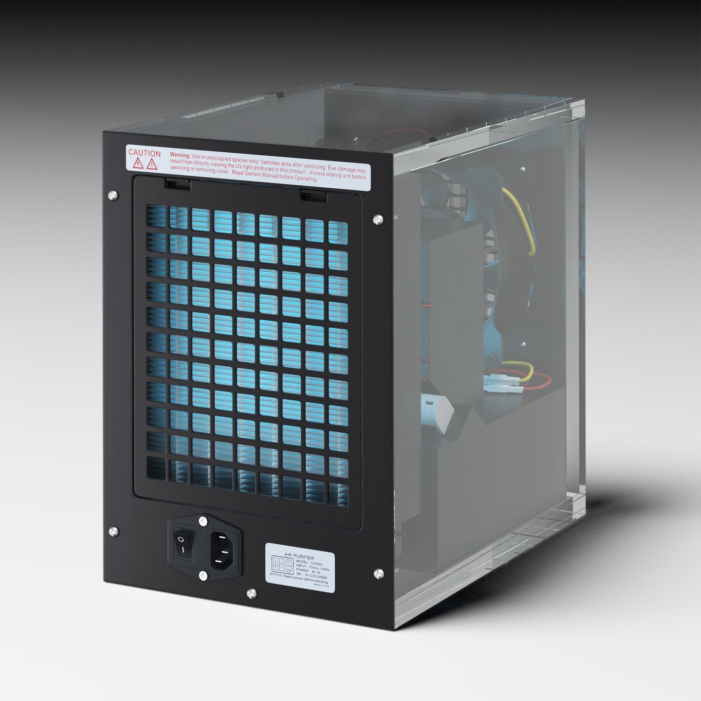 Demo New Comfort 6 Stage Acrylic Ozone Generator Air Purifier Cleaner HEPA UV Alpine Covers 3000 feet