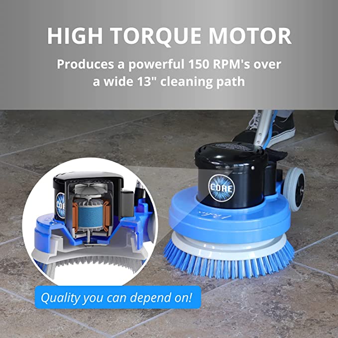 Prolux Core 13" Heavy Duty Commercial Polisher Floor Buffer Machine Scrubber and 5 Pads