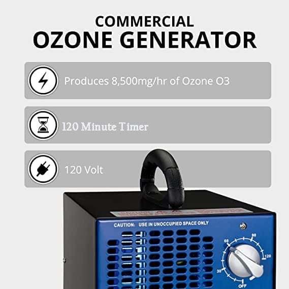 New Comfort Compact Odor Eliminating Blue Commercial Ozone Generator by Prolux